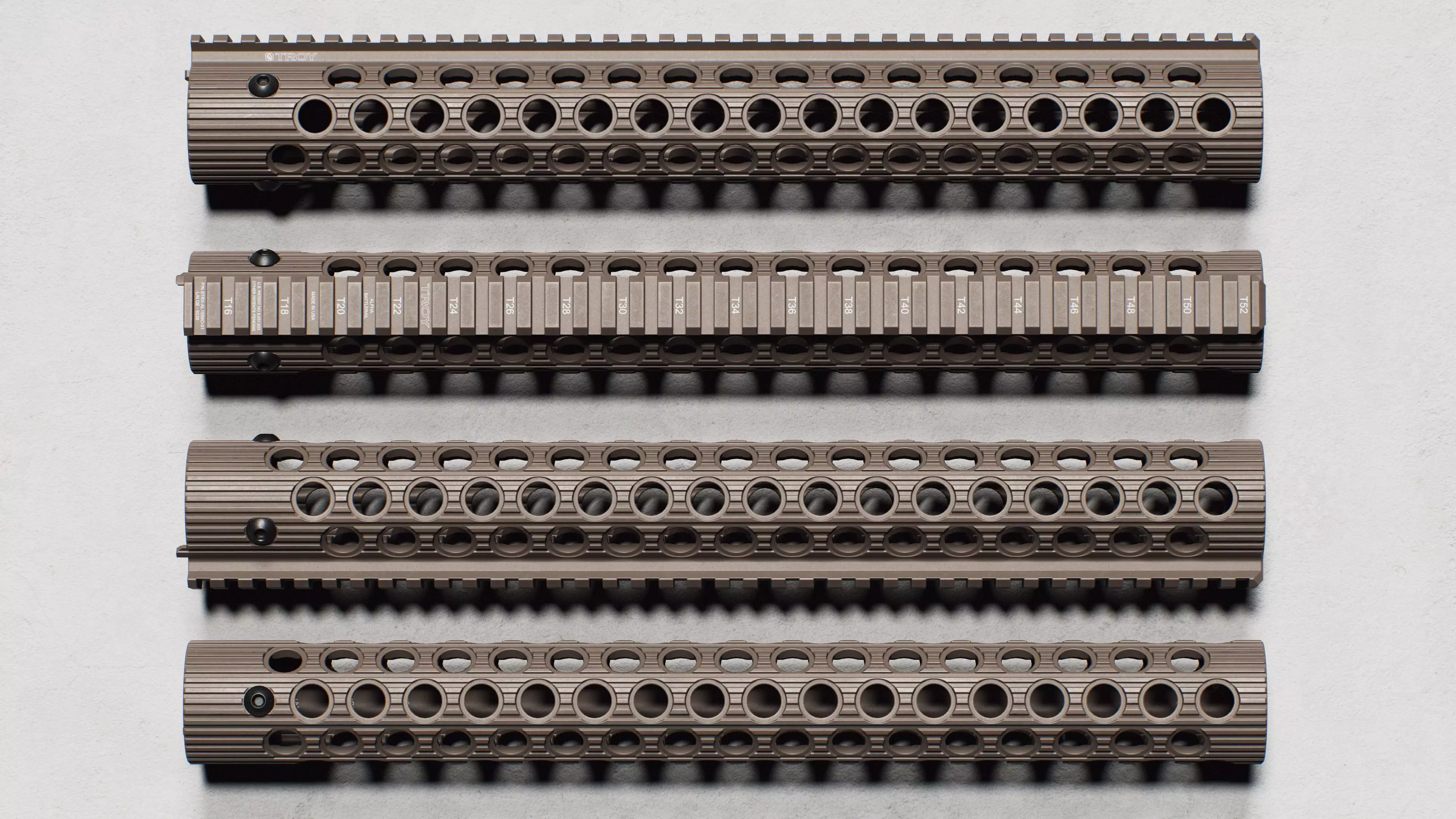 Alpha BattleRail Handguards - Replica Low-poly 3D model_17