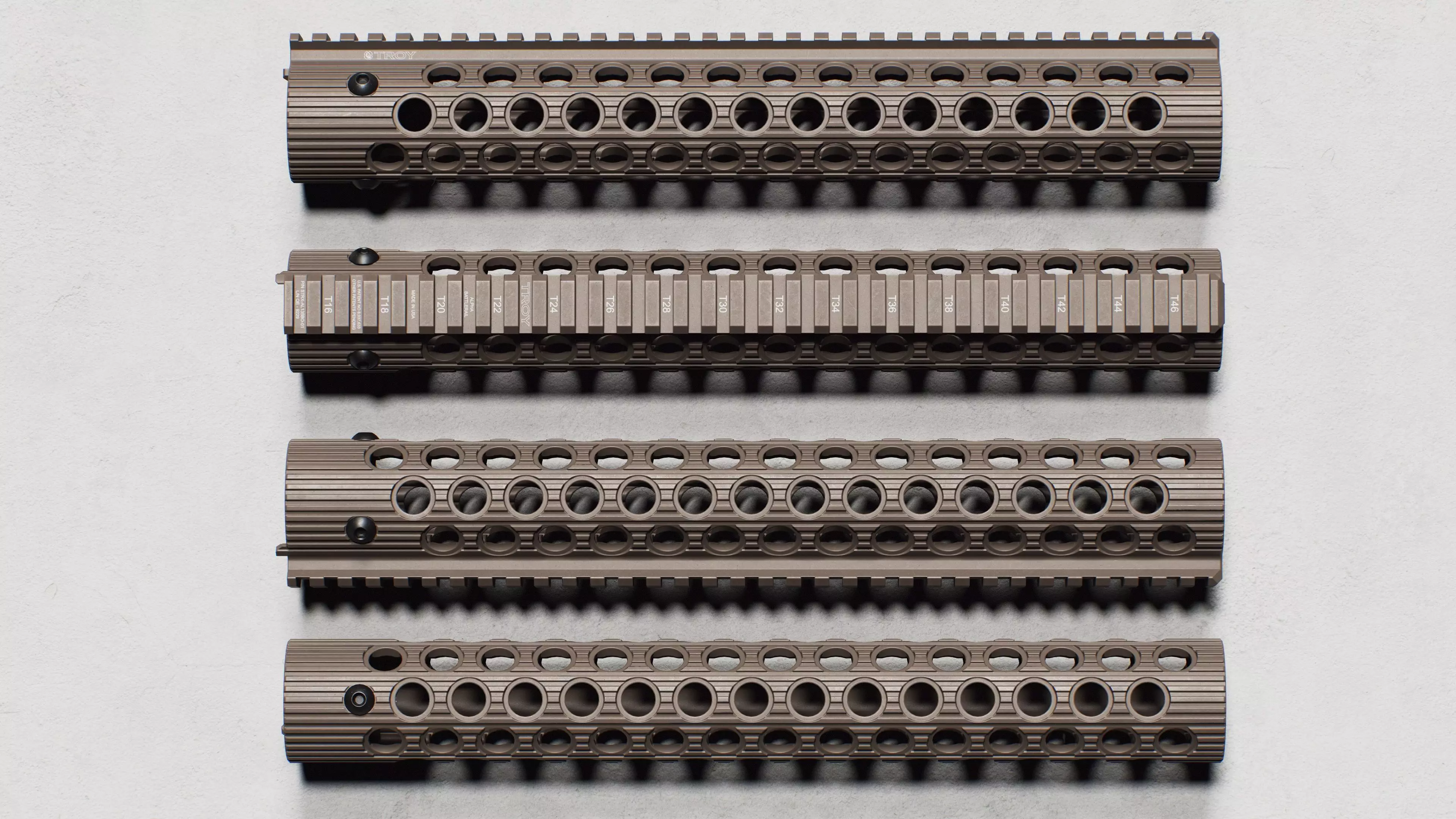 Alpha BattleRail Handguards - Replica Low-poly 3D model_15