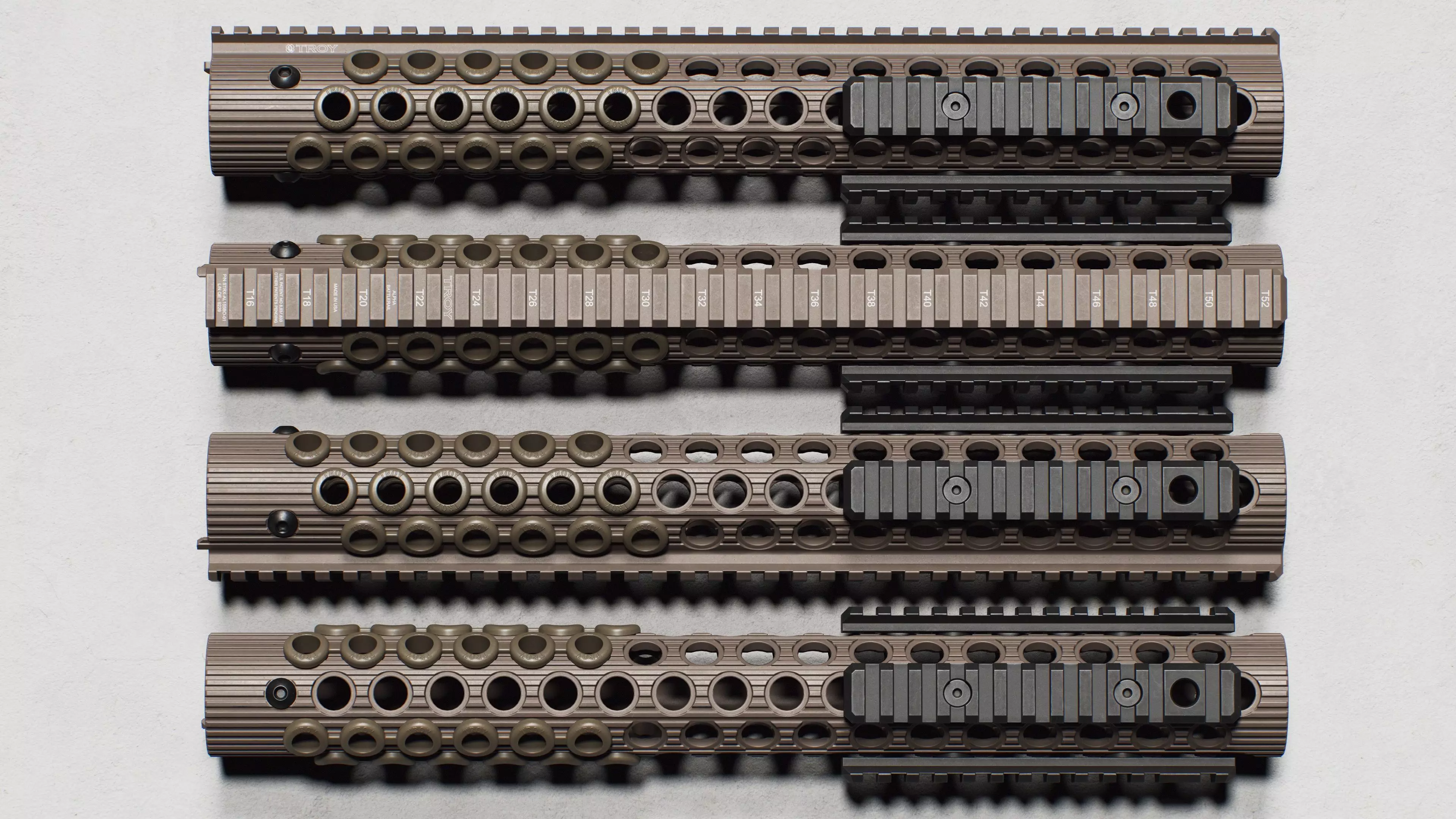 Alpha BattleRail Handguards - Replica Low-poly 3D model_5