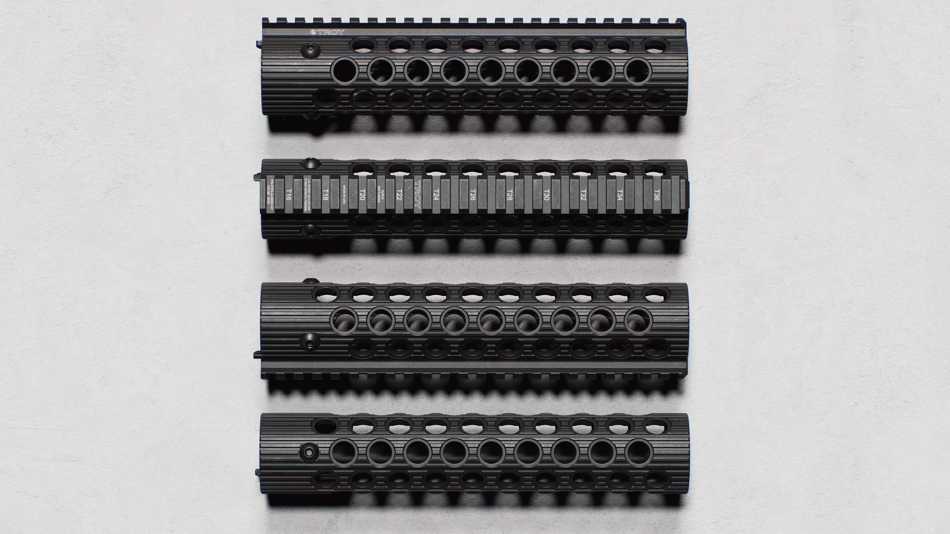 Alpha BattleRail Handguards - Replica Low-poly 3D model_10