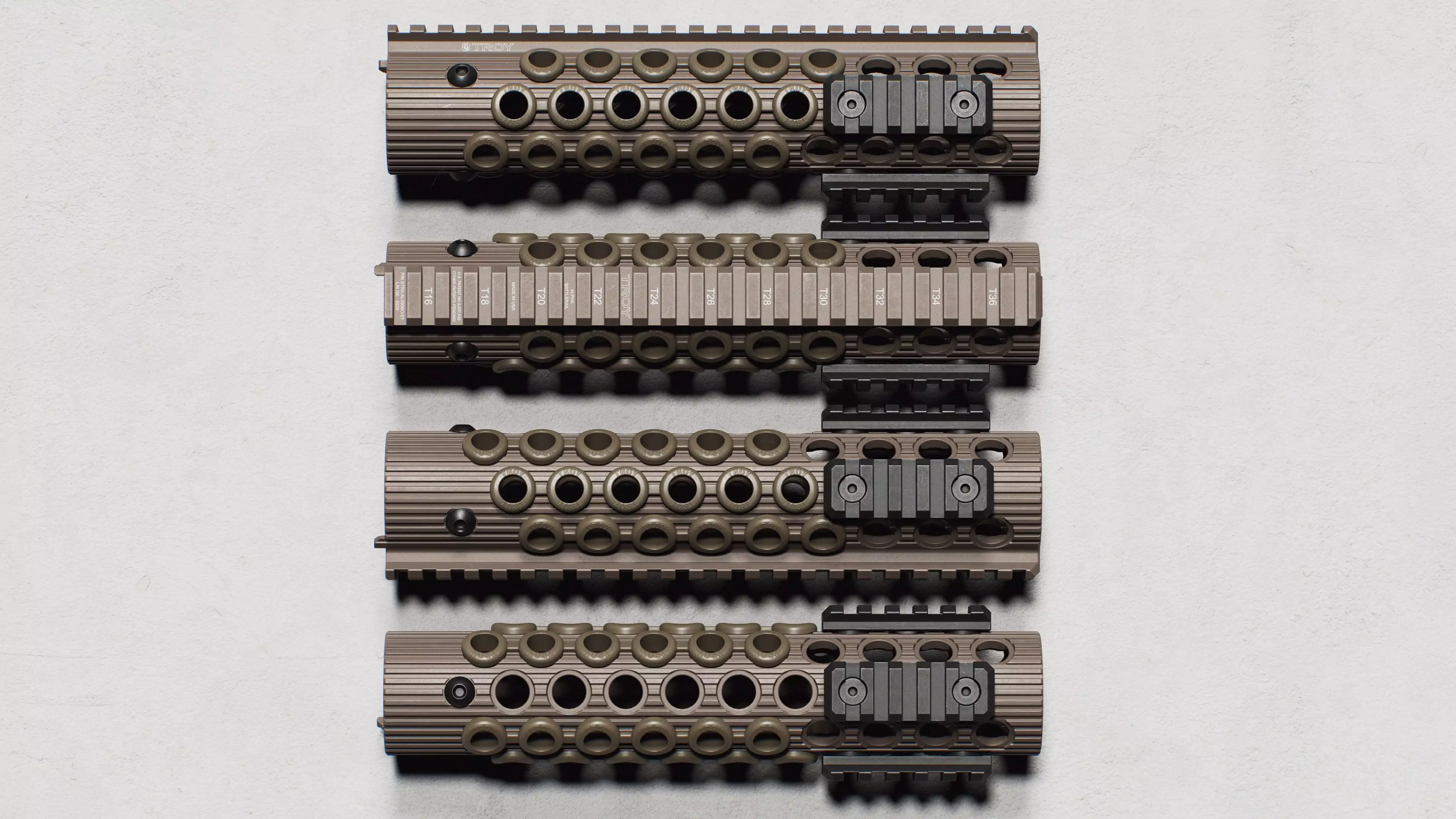 Alpha BattleRail Handguards - Replica Low-poly 3D model_2