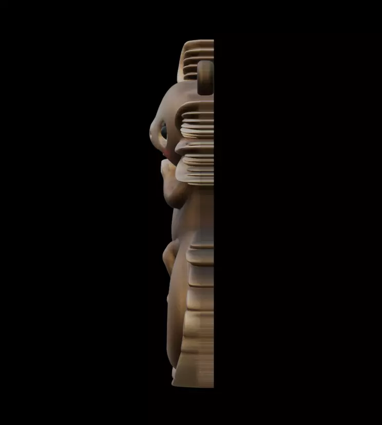 Axolotl Cute Pendant Model for Jewelry and Games 3D print model_14