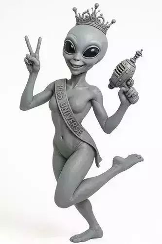 Alien - Miss Universe Printable Doll 3D print model