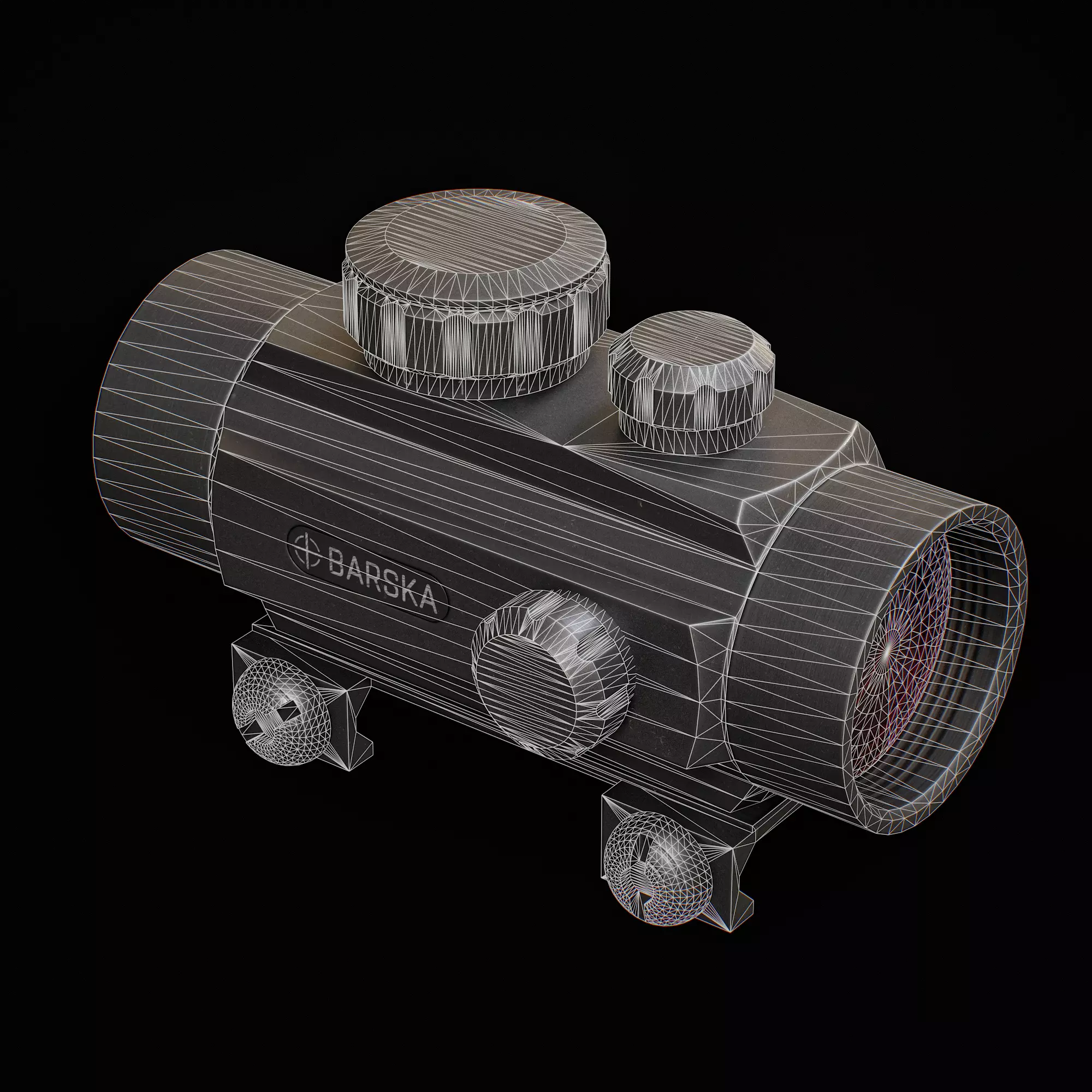 Barska Red Dot Low-poly 3D model_5