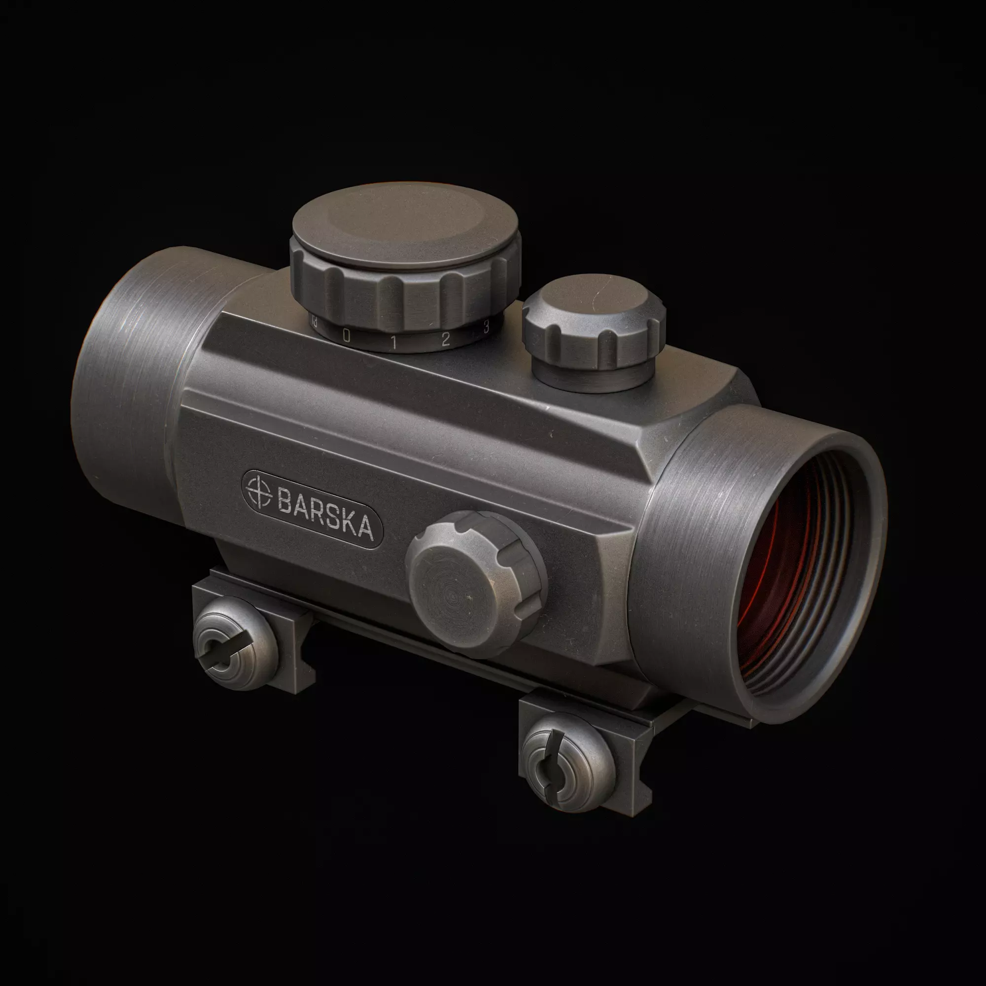 Barska Red Dot Low-poly 3D model_1