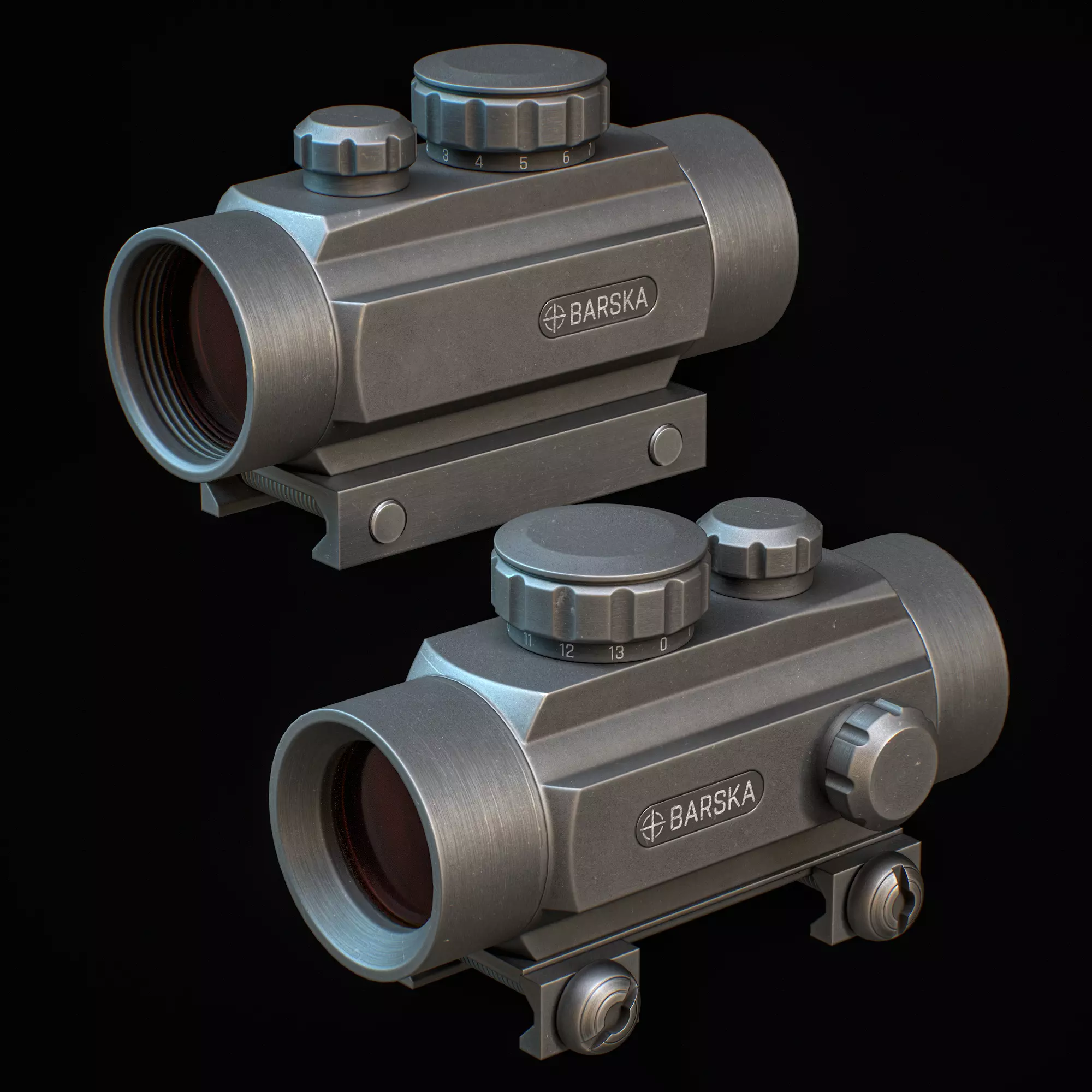 Barska Red Dot Low-poly 3D model_0