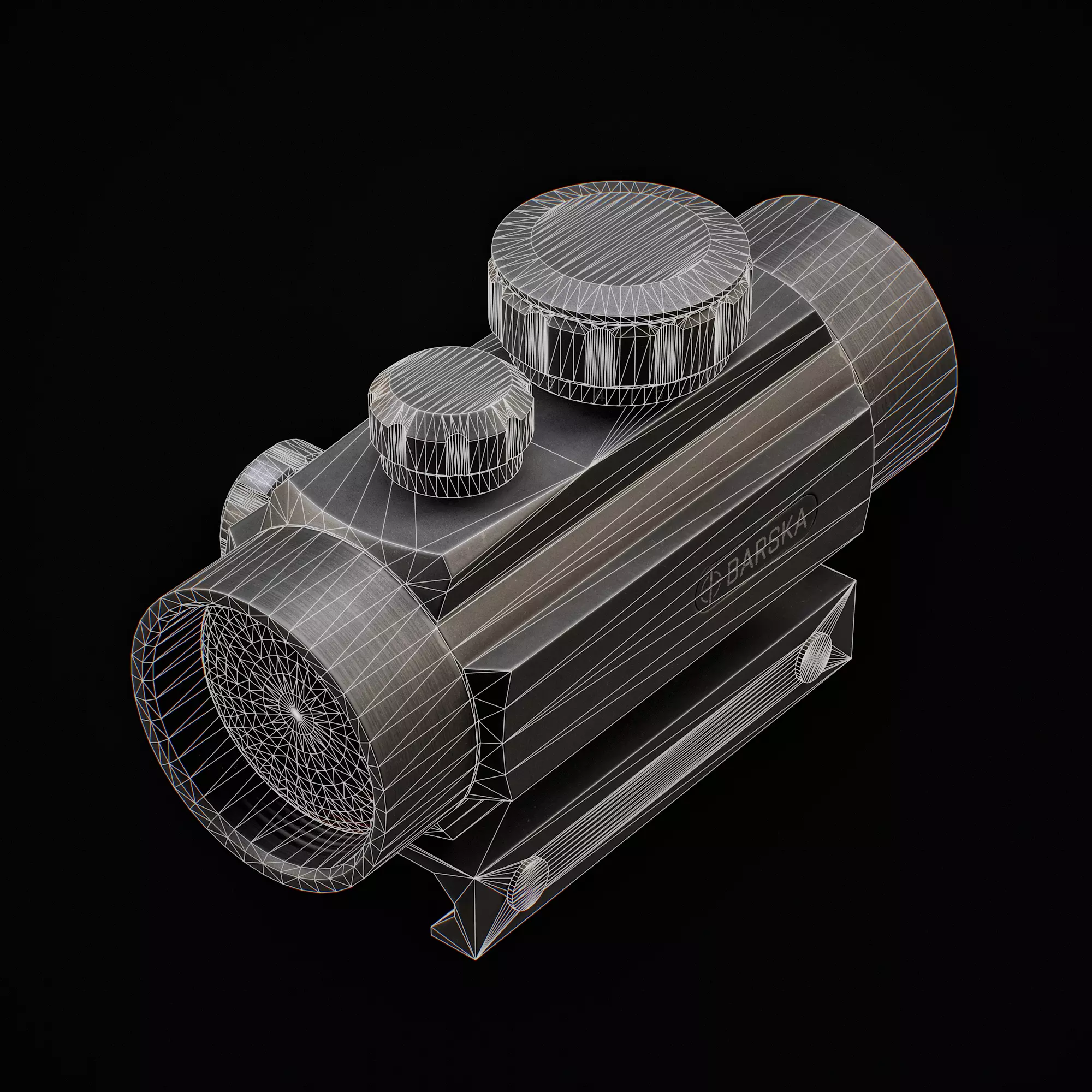 Barska Red Dot Low-poly 3D model_7