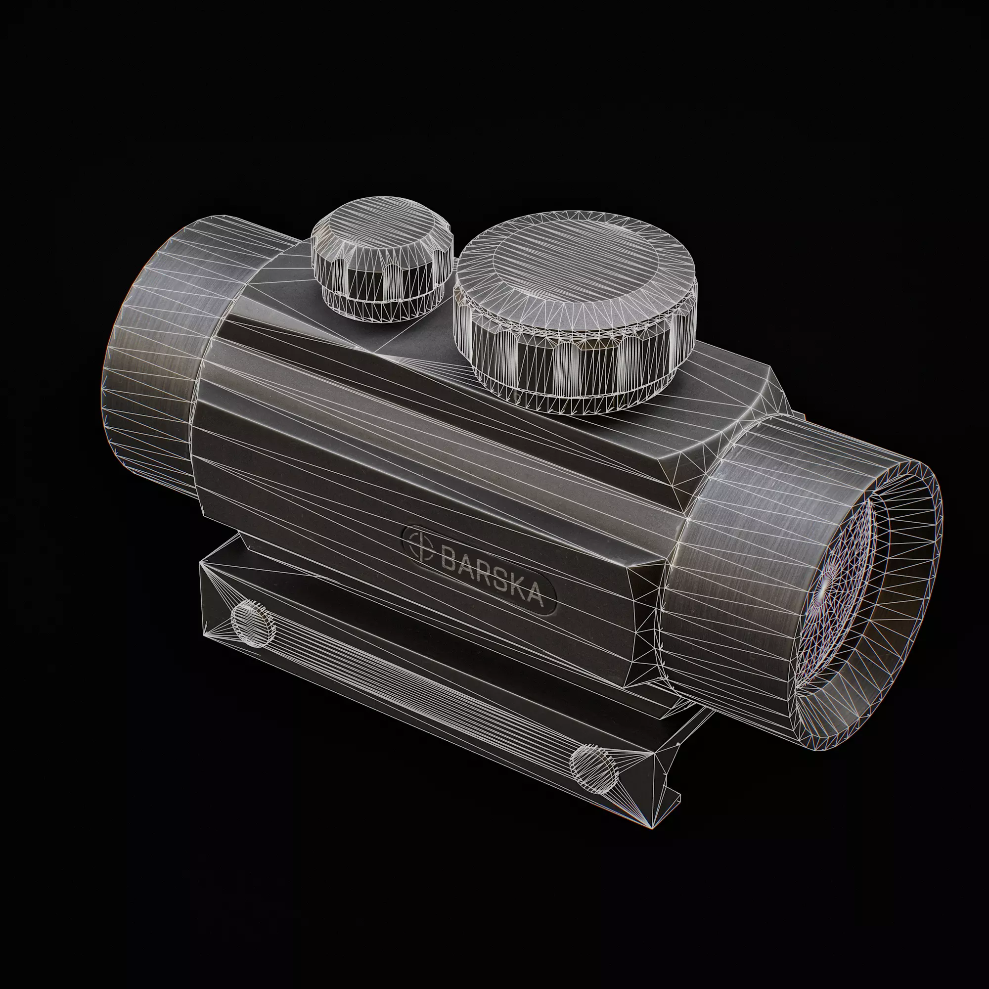 Barska Red Dot Low-poly 3D model_6