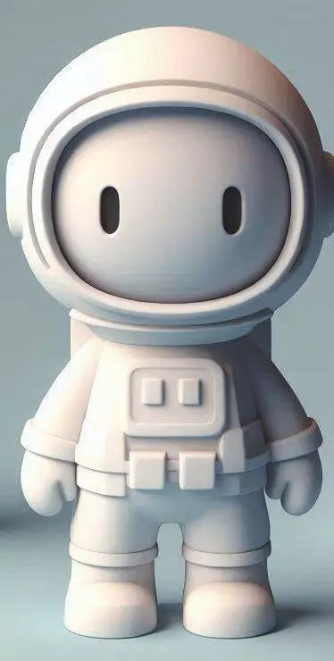 Cute Astronaut Figure 3D print model_2