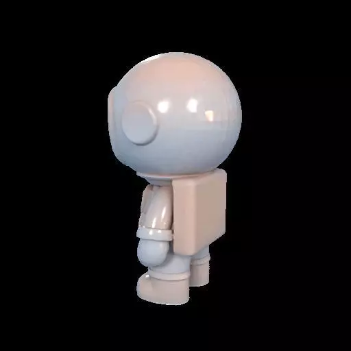 Cute Astronaut Figure 3D print model_17