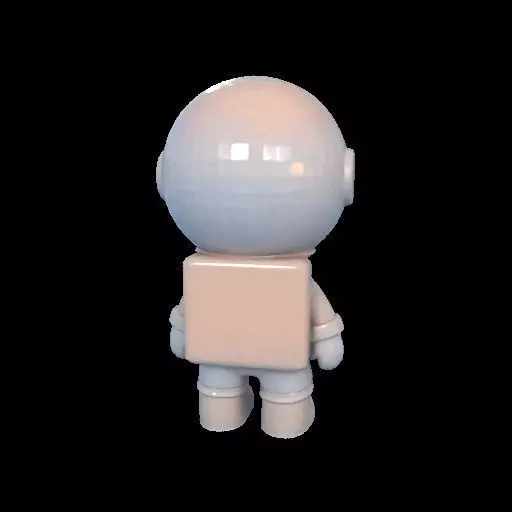 Cute Astronaut Figure 3D print model_10