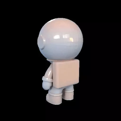 Cute Astronaut Figure 3D print model_14