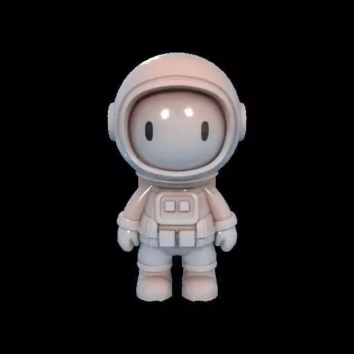 Cute Astronaut Figure 3D print model_4