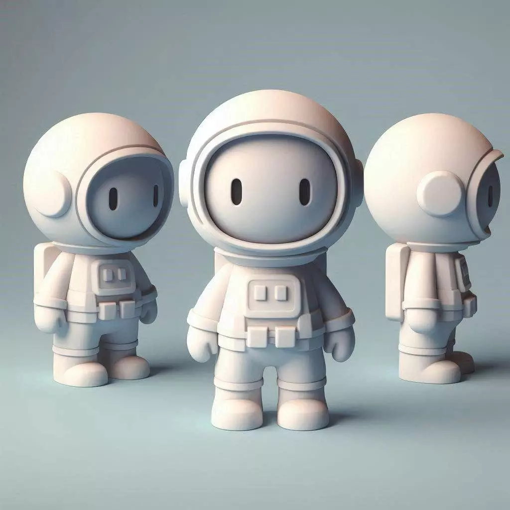 Cute Astronaut Figure 3D print model_0