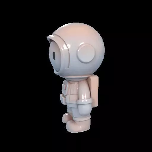 Cute Astronaut Figure 3D print model_21