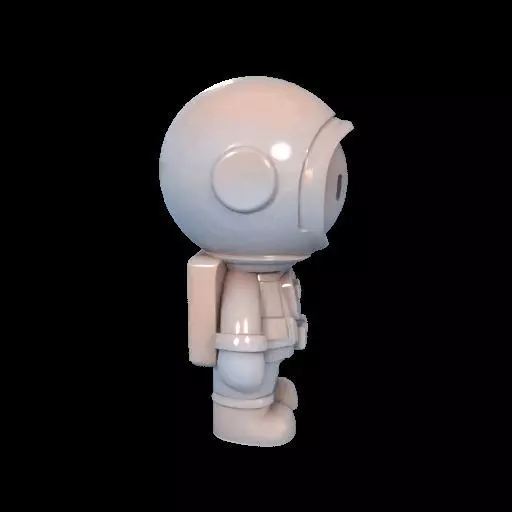Cute Astronaut Figure 3D print model_31