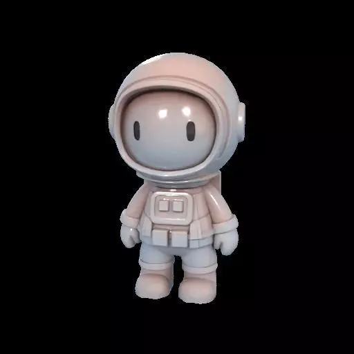 Cute Astronaut Figure 3D print model_26