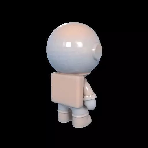 Cute Astronaut Figure 3D print model_8