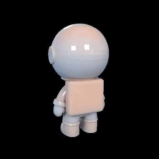 Cute Astronaut Figure 3D print model_13