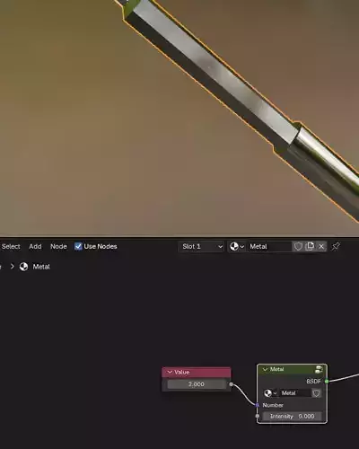 Screwdriver Low Poly Game Ready PBR Tool 3D Model