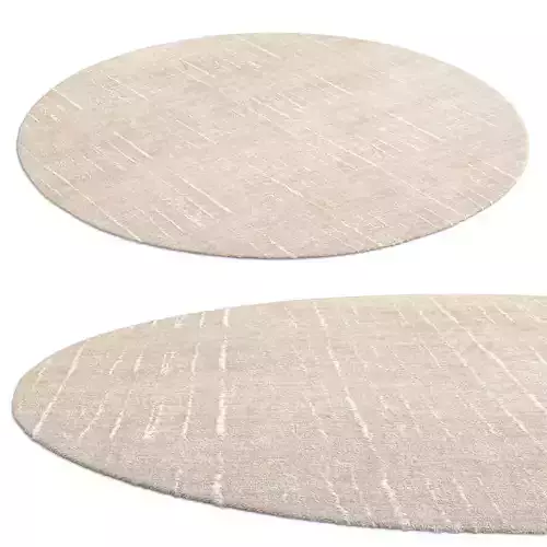 Varsha Silk Wool Rug Wheat round