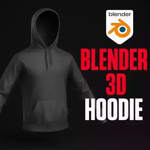 3D Model  Hoodie Blender