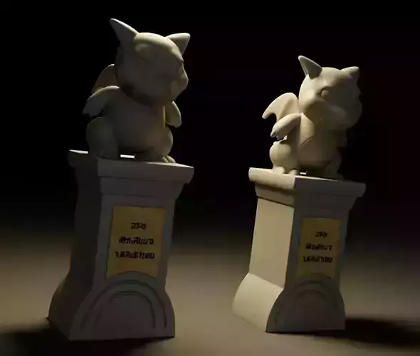POKEMON GYM STATUE 