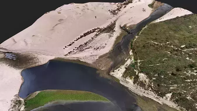 river beach sand terrain patch pt7 PBR photogrammetry