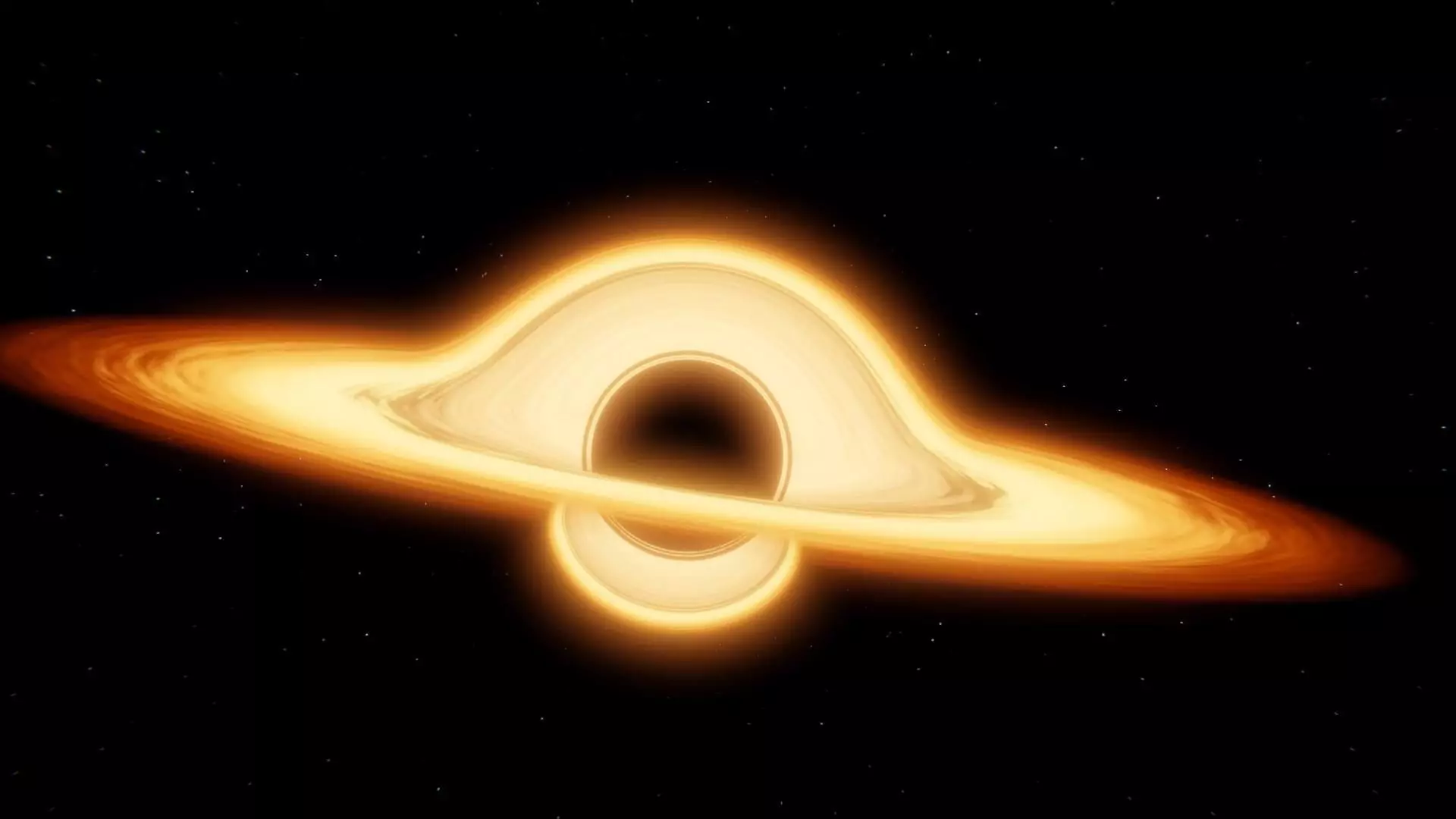 Realistic Black Hole with Accretion Disk Low-poly 3D model_0