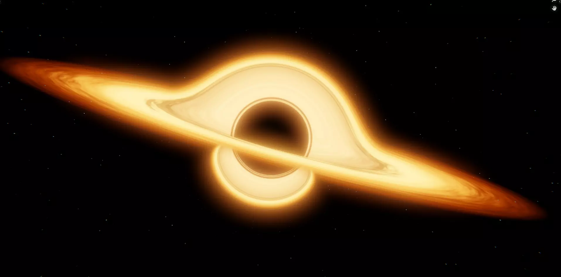 Realistic Black Hole with Accretion Disk Low-poly 3D model_1