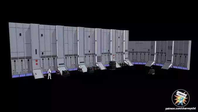  Star Wars Death Star II Hangar large  for 4 inch figures 