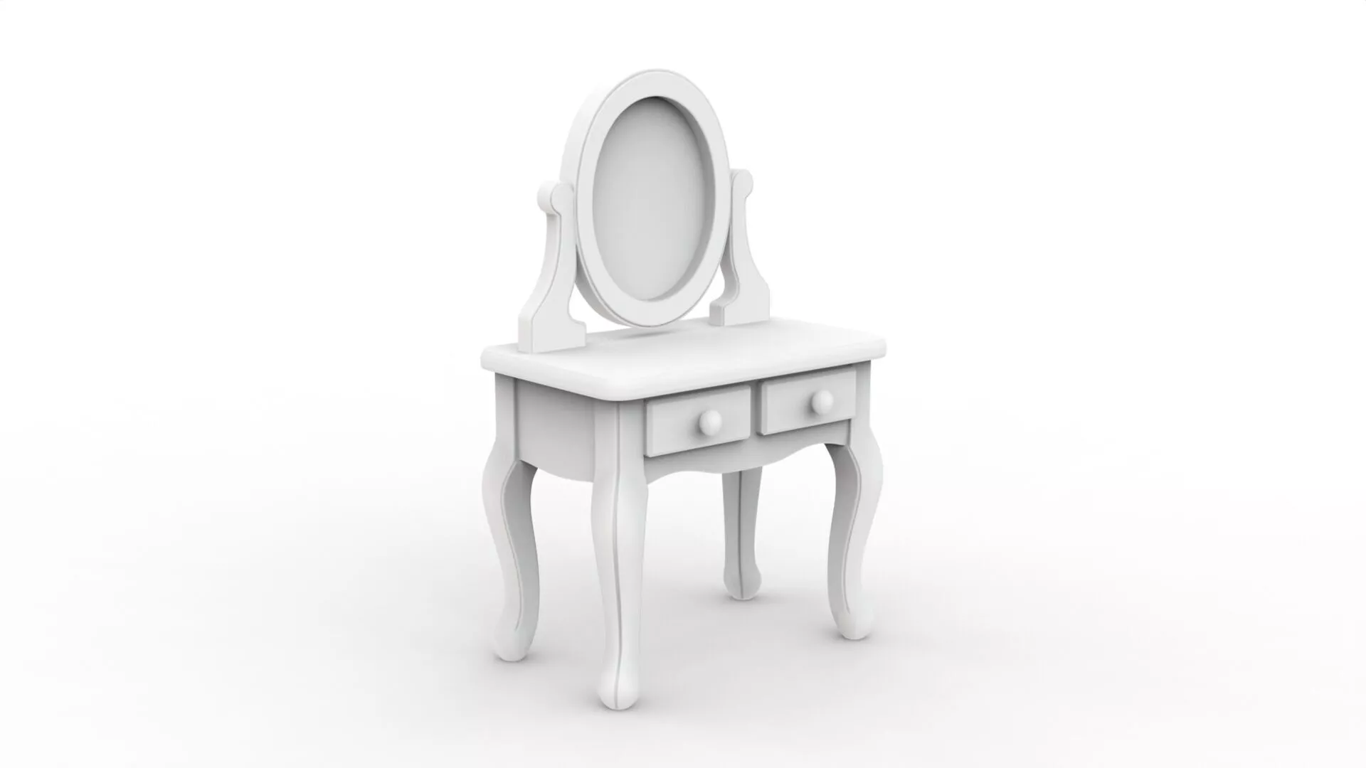 Cartoon Vanity Table 3D Printable 3D print model