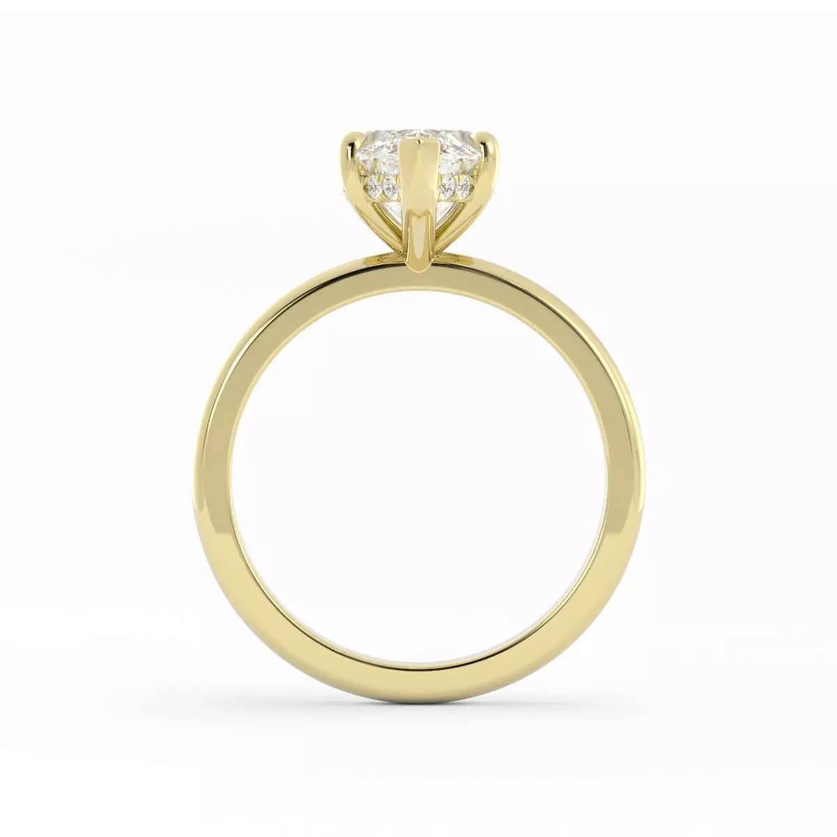 Marquise Solitaire Ring Size 6 US 3D print model_5