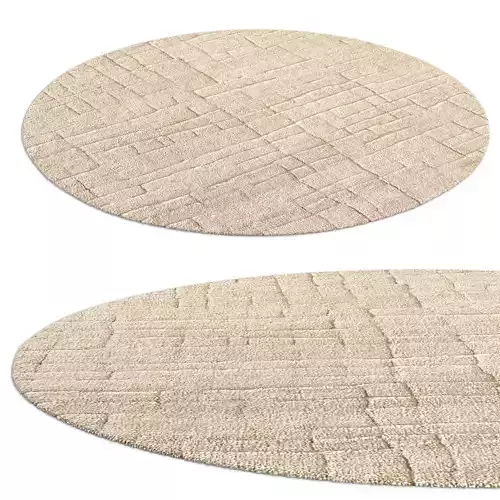 Aaro Wool Rug Sand round