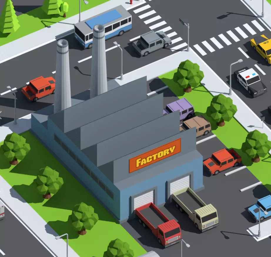 Simplepoly  City - Low-Poly 3D model Free low-poly 3D model_4