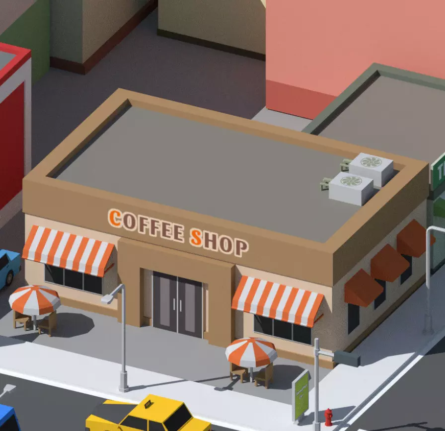 Simplepoly  City - Low-Poly 3D model Free low-poly 3D model_6