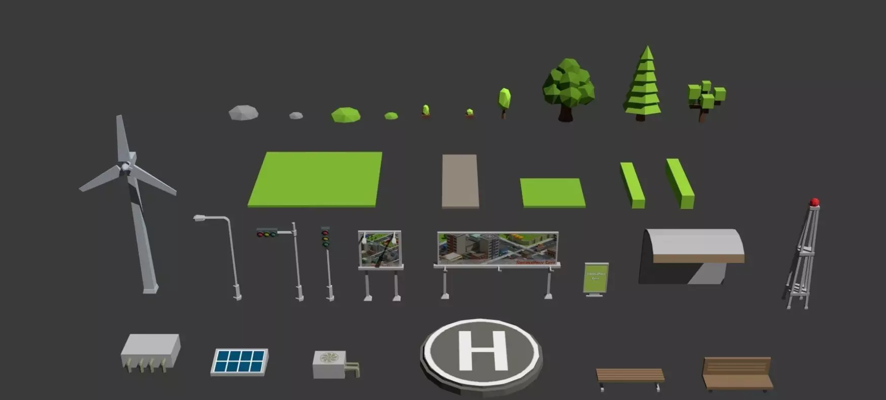 Simplepoly  City - Low-Poly 3D model Free low-poly 3D model_12