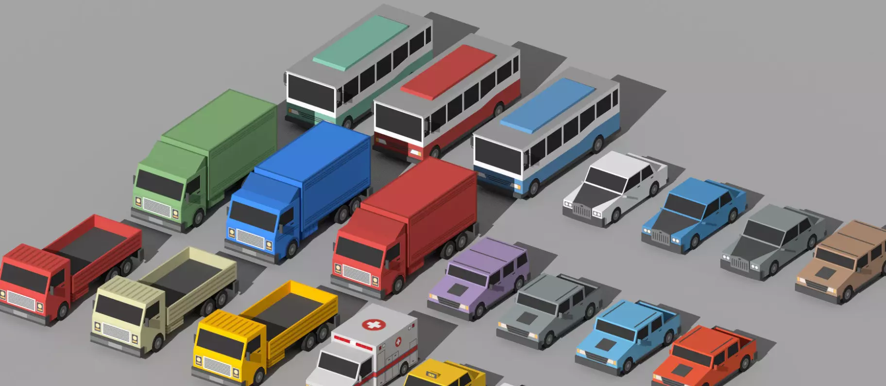 Simplepoly  City - Low-Poly 3D model Free low-poly 3D model_11