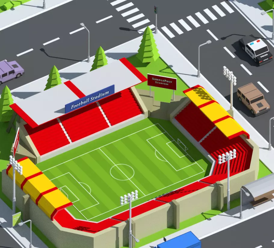 Simplepoly  City - Low-Poly 3D model Free low-poly 3D model_5