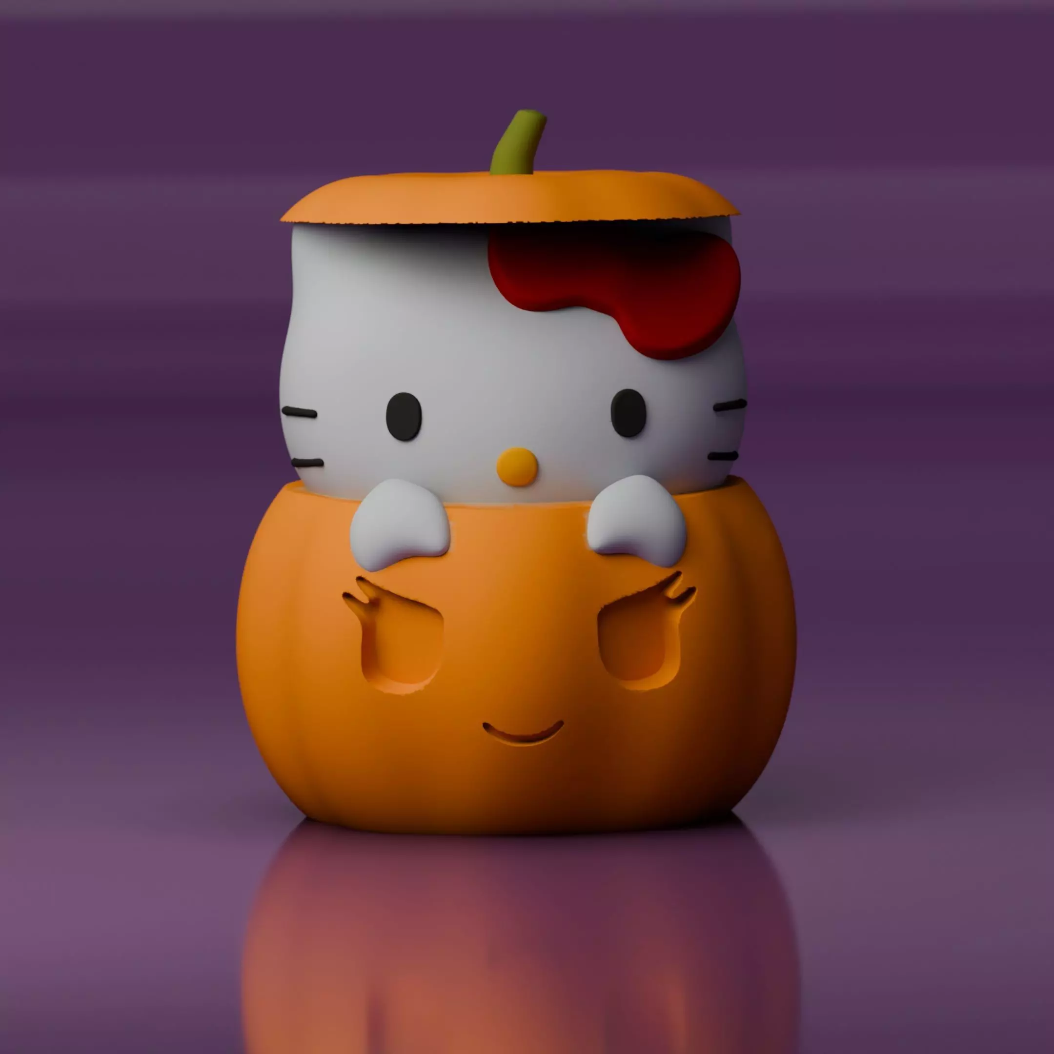 Hello Kitty Halloween Sanrio Fanart 3D print model