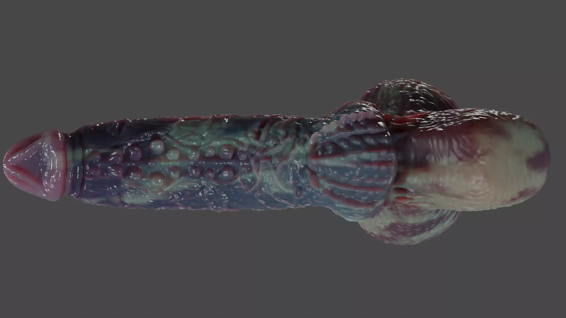 Fantasy Xanath Alien Penis Rigged Low-poly 3D model_14