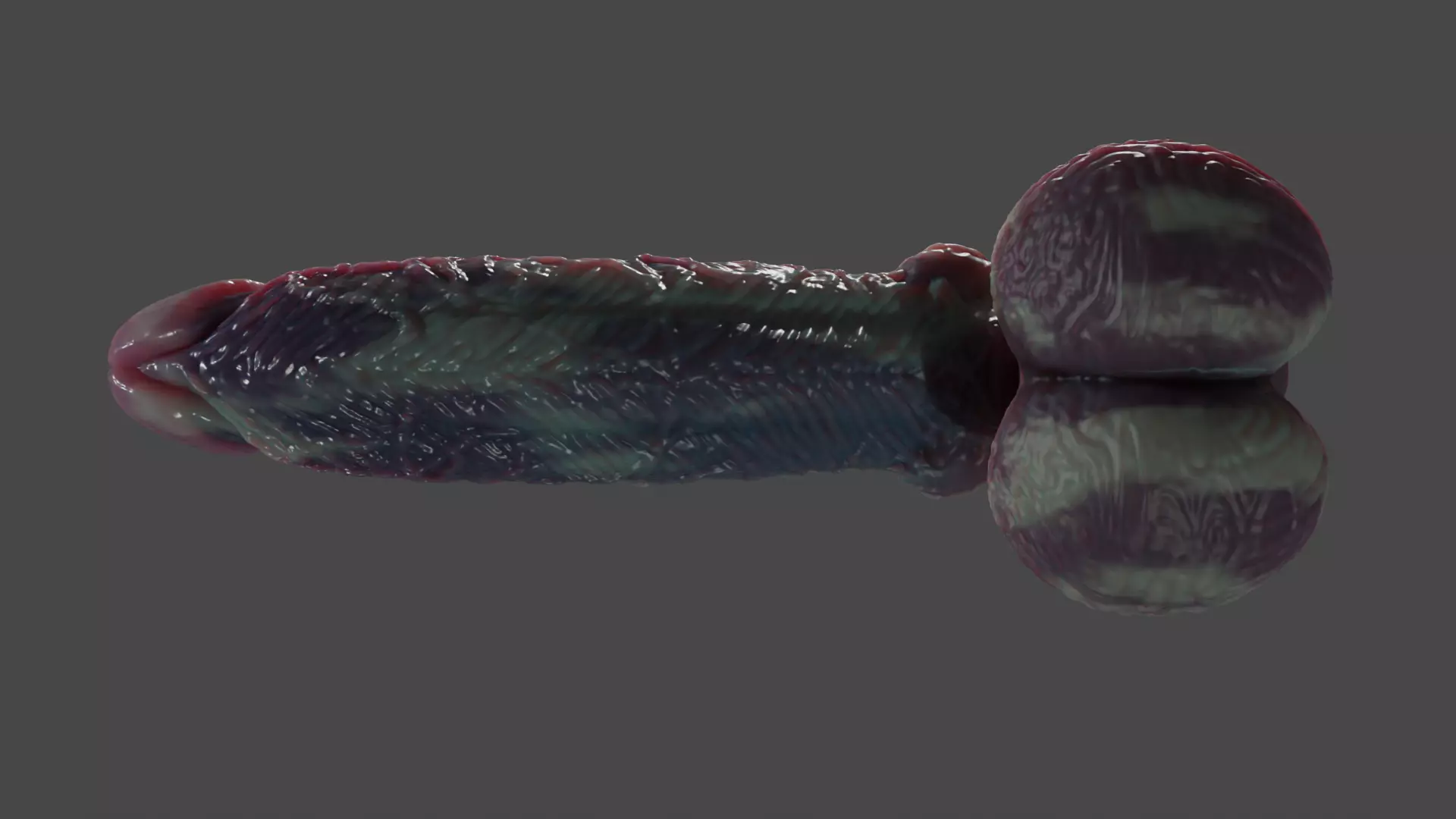 Fantasy Xanath Alien Penis Rigged Low-poly 3D model_13