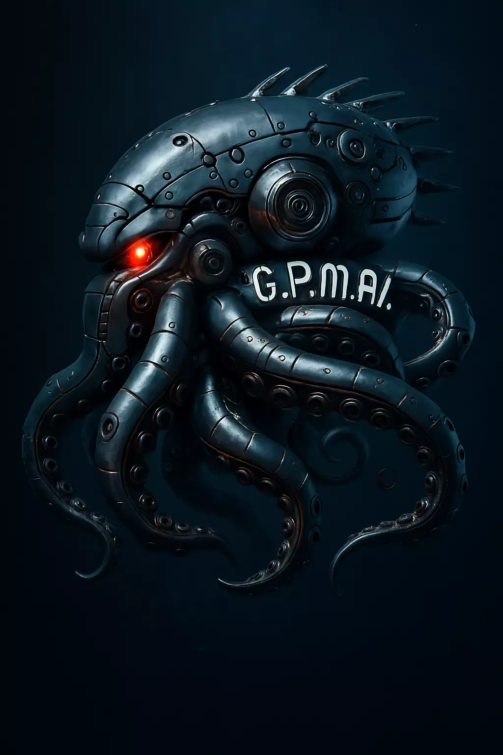 Cybernetic Octopus Mech--Sci-Fi Creature 3D Model for Printing 3D print model