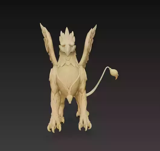 Stylized Griffin 3D Model - Mythical Fantasy Creature 3D print model