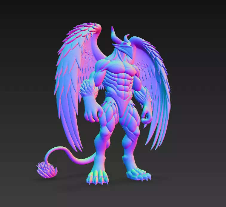 Demon Angel Hybrid - High-Resolution 3D Model 3D print model_9