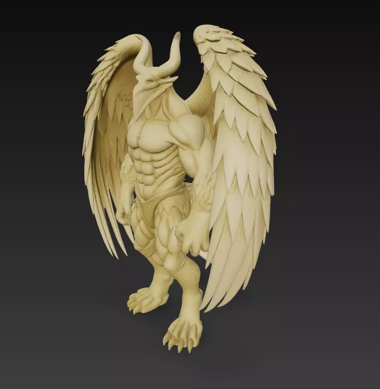 Demon Angel Hybrid - High-Resolution 3D Model 3D print model_1