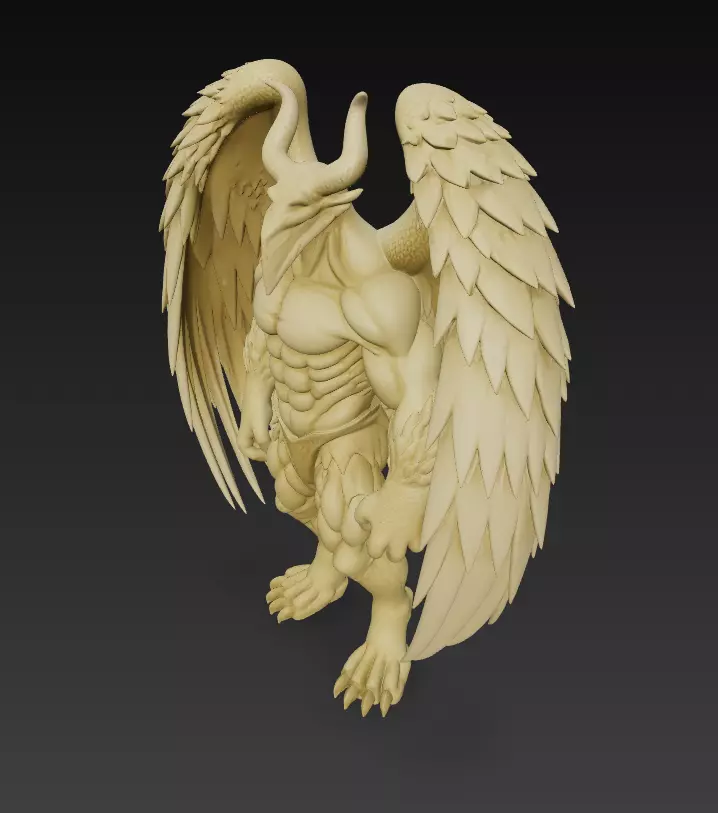 Demon Angel Hybrid - High-Resolution 3D Model 3D print model_0