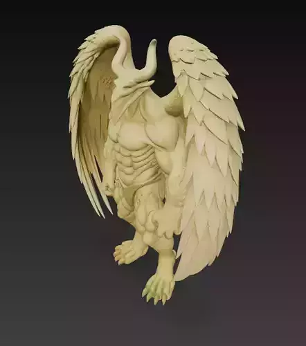 Demon Angel Hybrid - High-Resolution 3D Model 3D print model