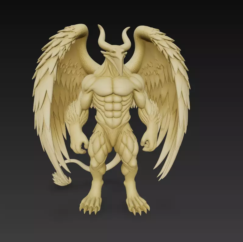 Demon Angel Hybrid - High-Resolution 3D Model 3D print model_8