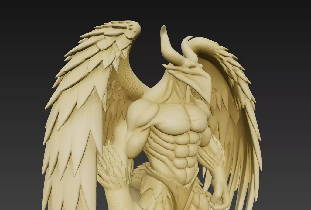 Demon Angel Hybrid - High-Resolution 3D Model 3D print model_5